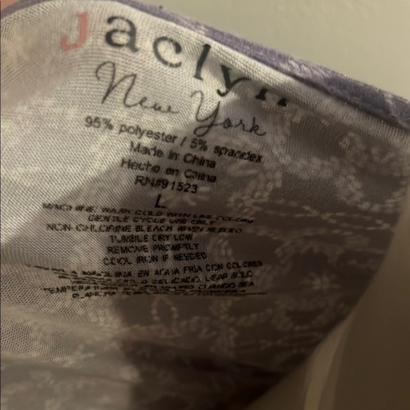 Like New Purple Long Sleeve Buttoned PJ Set - Picture 2 of 6